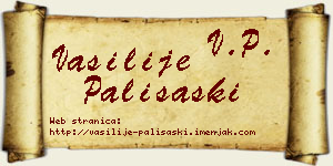 Vasilije Pališaški vizit kartica